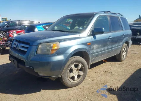 2006 Honda Pilot Ex-L from USA, damaged, VIN 2HKYF18596H561574